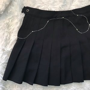 Short Black Vintage School Girl Skirt